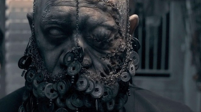 He doesn't wear the mask due to bad breath people.